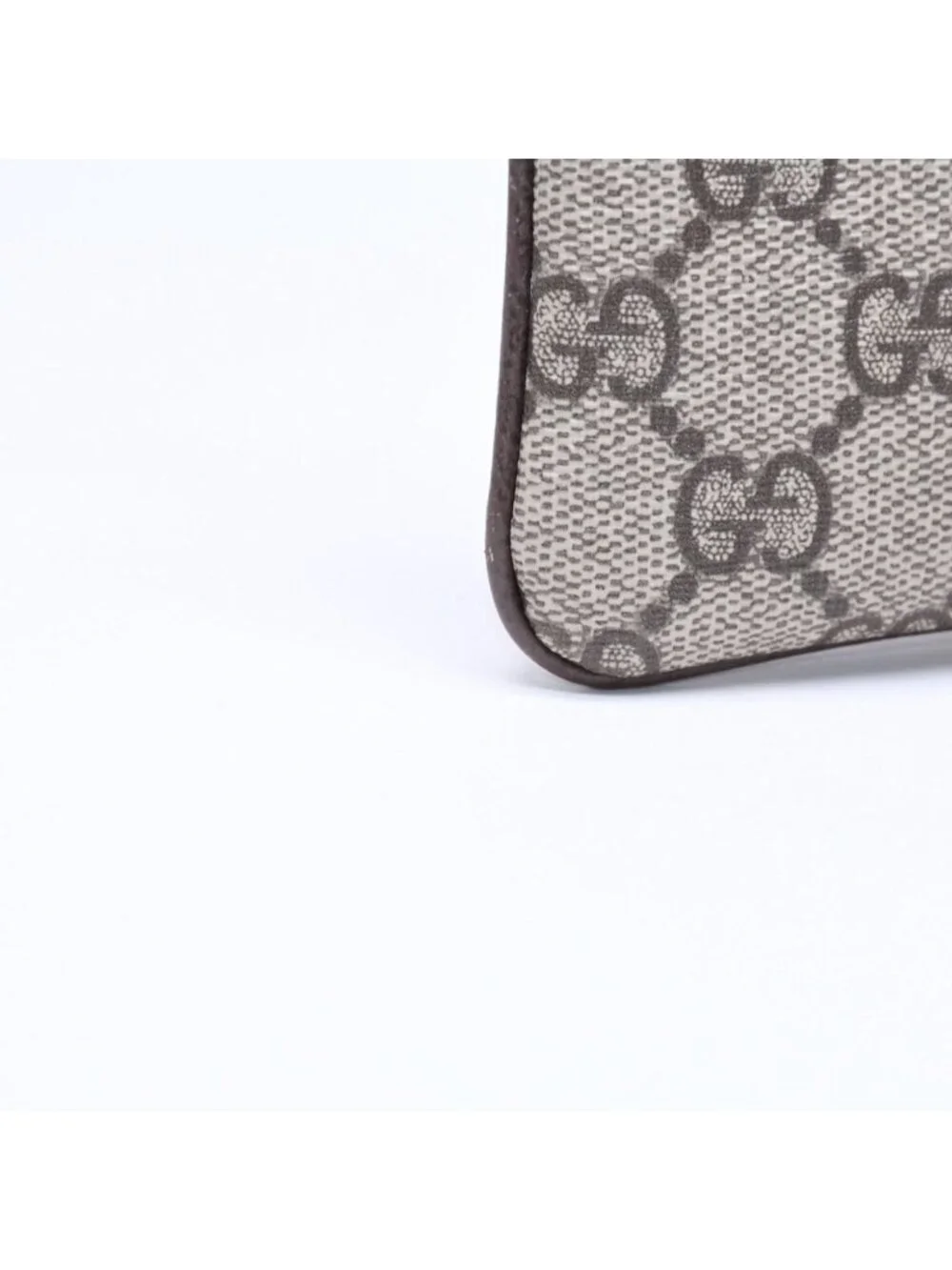 Gucci Coin Purse Case GG Pattern Canvas Gold